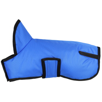 Showman Trail Tough 600D Blue Dog Coat with Hood - XX-Large