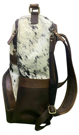 16.5" Klassy Cowgirl Hair on Cowhide Leather Backpack #3