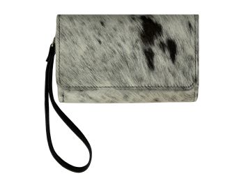 Klassy Cowgirl Hair on Cowhide Clutch Phone Wallet #2