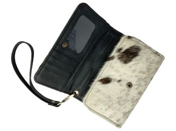 Klassy Cowgirl Hair on Cowhide Clutch Phone Wallet #4