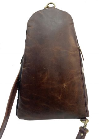 Klassy Cowgirl Leather Hair on Cowhide standing crossbody bag #2