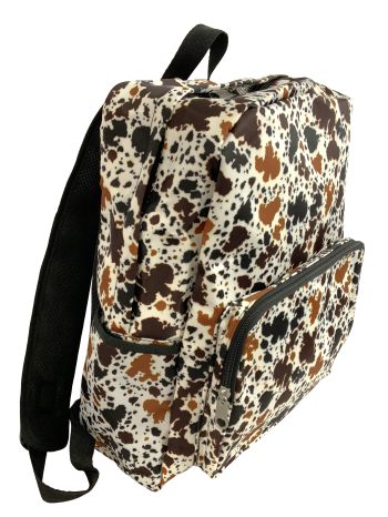 Showman Cow Print Nylon Everyday Backpack #3