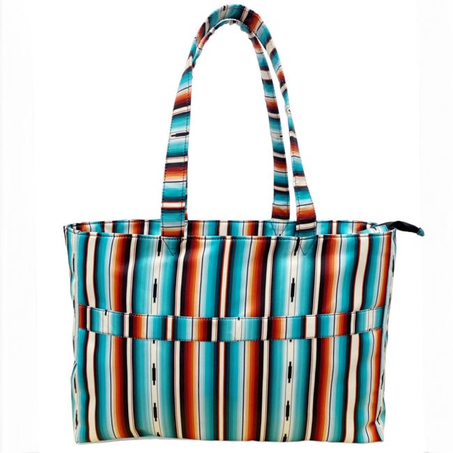 Showman Teal Serape Nylon Travel Tote #2