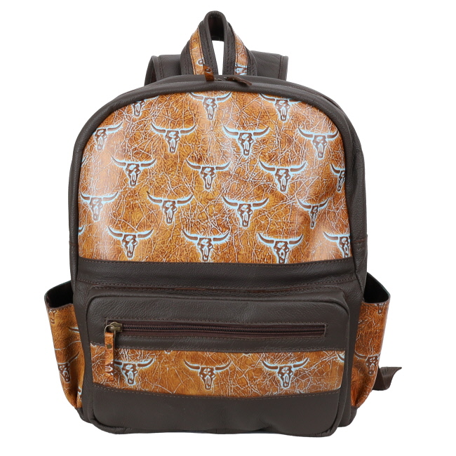 Klassy Cowgirl Weathered Steer Leather Backpack #2