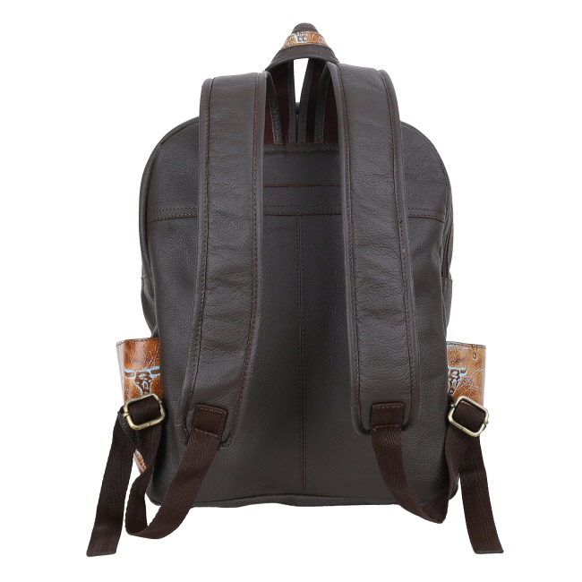 Klassy Cowgirl Weathered Steer Leather Backpack #3