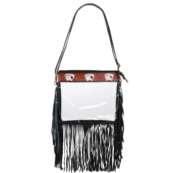Showman Royal Flush Clear Crossbody Bag