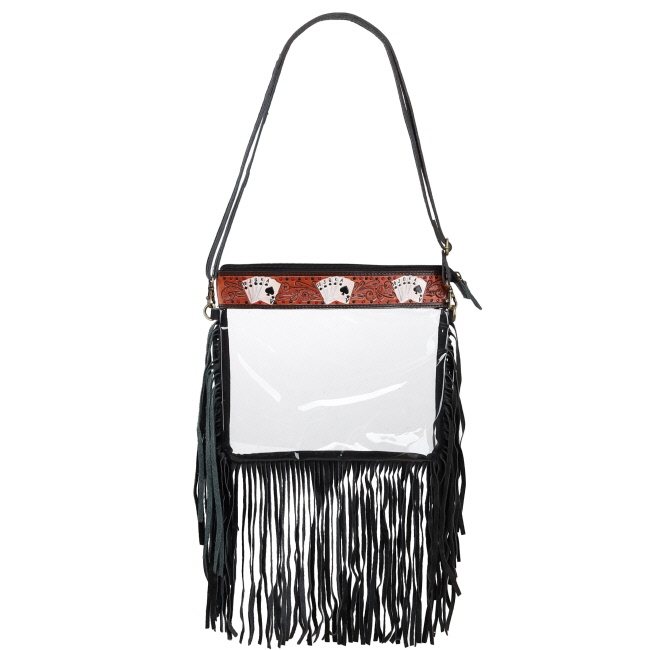 Showman Royal Flush Clear Crossbody Bag