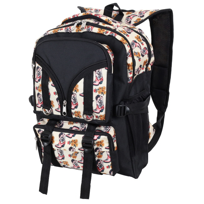 Showman Boots in Bloom Tactical Backpack