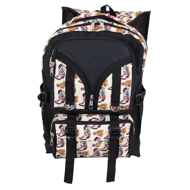 Showman Boots in Bloom Tactical Backpack #2