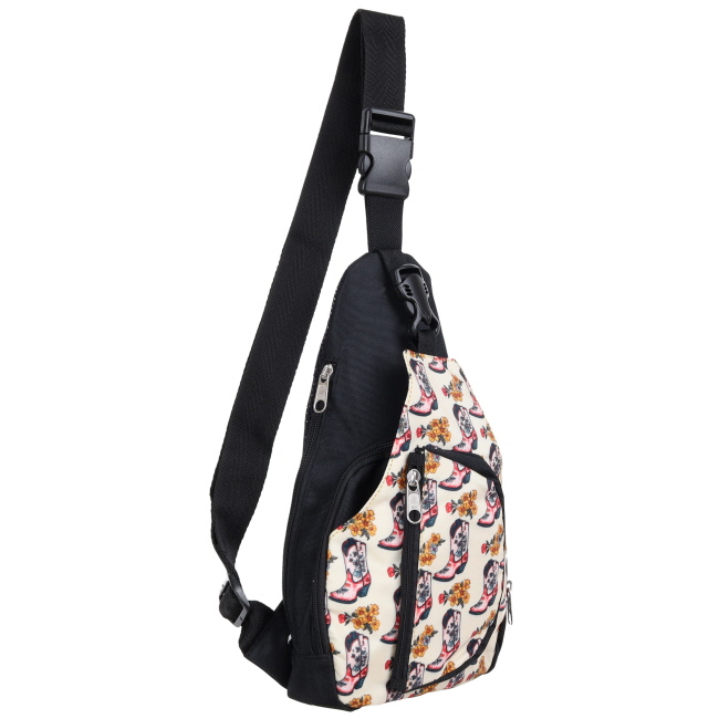 Showman Boots in Bloom Sling Crossbody Backpack #2