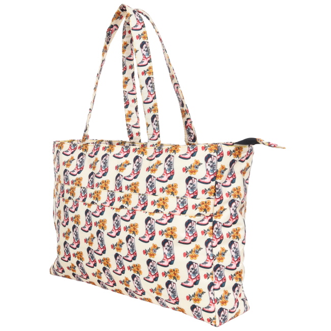 Showman Boots in Bloom Travel Tote #2