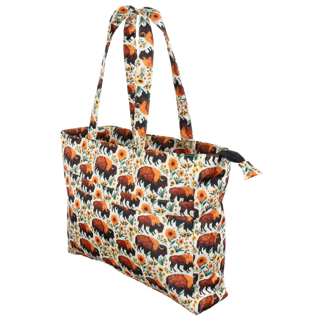 Showman Bison Blooms Travel Tote #2