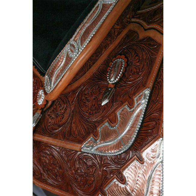 Double T Western Elegance Show Saddle - 16 Inch #3