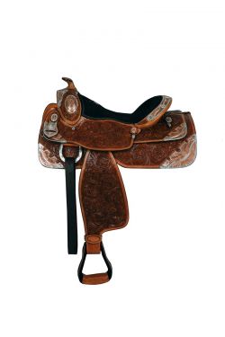 16" Double T fully tooled medium oil show saddle