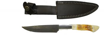 Wild Turkey stainless steel collection skinner knife with leather sheath