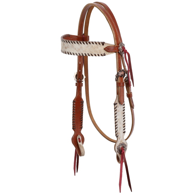 Showman Frontier Hide Browband Headstall and Breastcollar Set #2