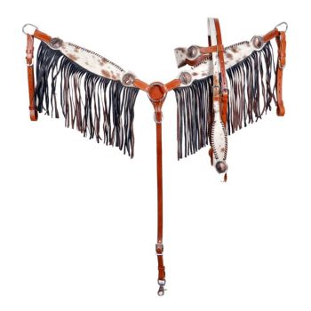 Showman Dakota Fringe Browband Headstall and Breastcollar Set