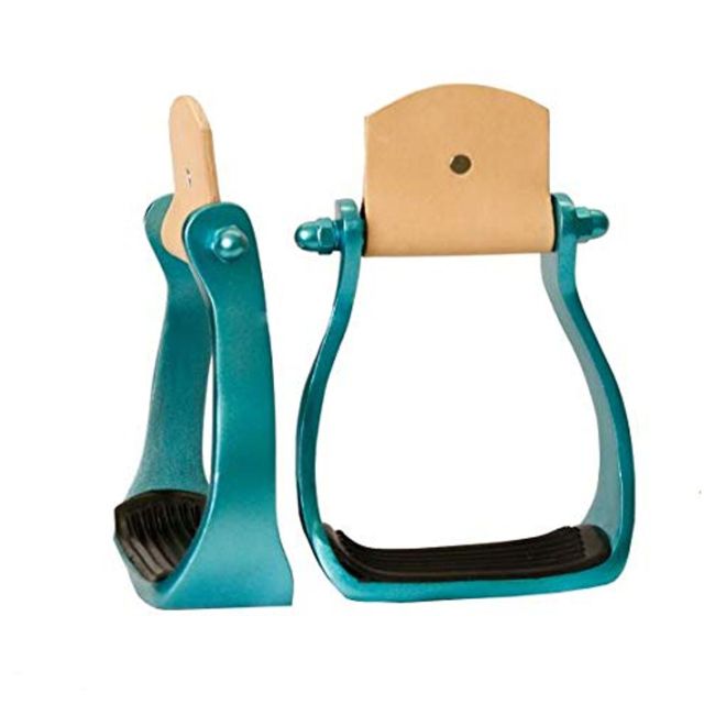 Showman Color Coated Lightweight Aluminum Stirrups #4