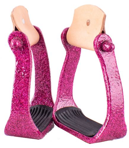 Showman Glitter Epoxy aluminum stirrups #3