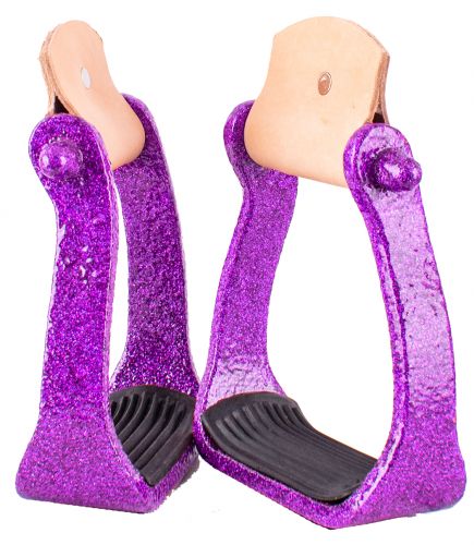 Showman Glitter Epoxy aluminum stirrups #4