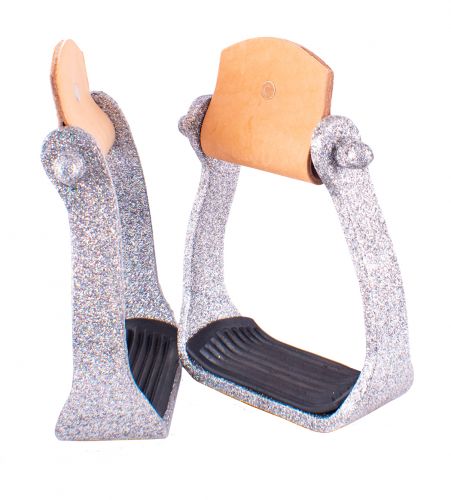 Showman Glitter Epoxy aluminum stirrups #2