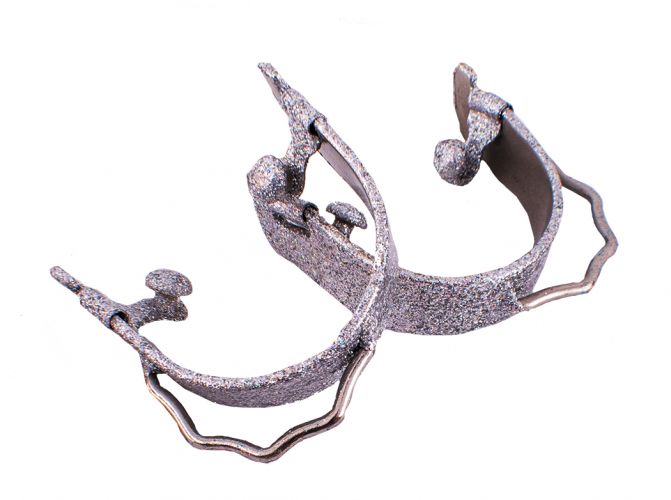 Showman Glittered Epoxy aluminum bumper spurs #5