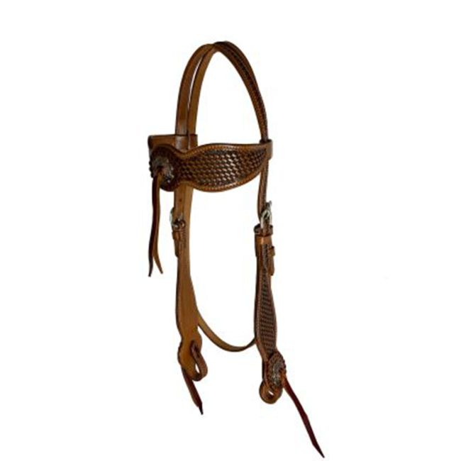 Showman Fringe & Weave Browband Headstall and Breastcollar Set #2