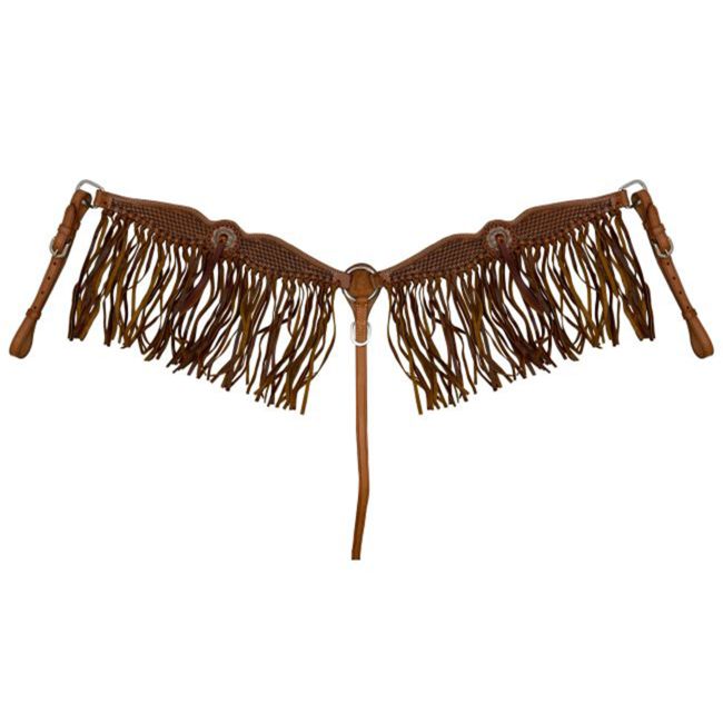 Showman Fringe & Weave Browband Headstall and Breastcollar Set #3
