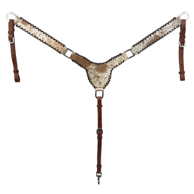 Showman Cattle Country Browband Cowhide Headstall and Breastcollar Set #2