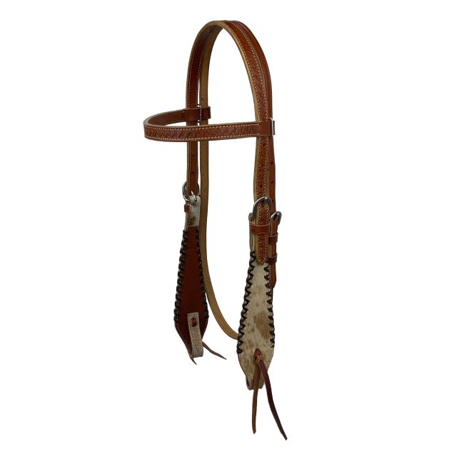 Showman Cattle Country Browband Cowhide Headstall and Breastcollar Set #3