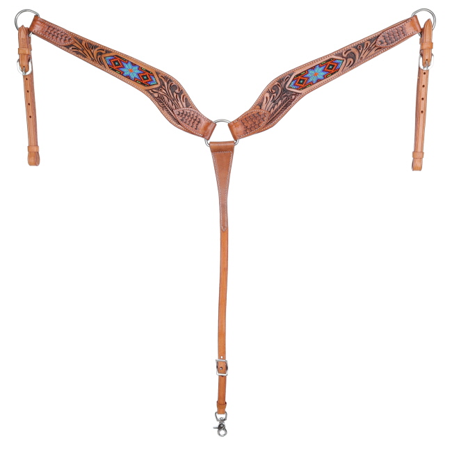 Showman Spirit Star Beaded One Ear Headstall and Breastcollar Set #3