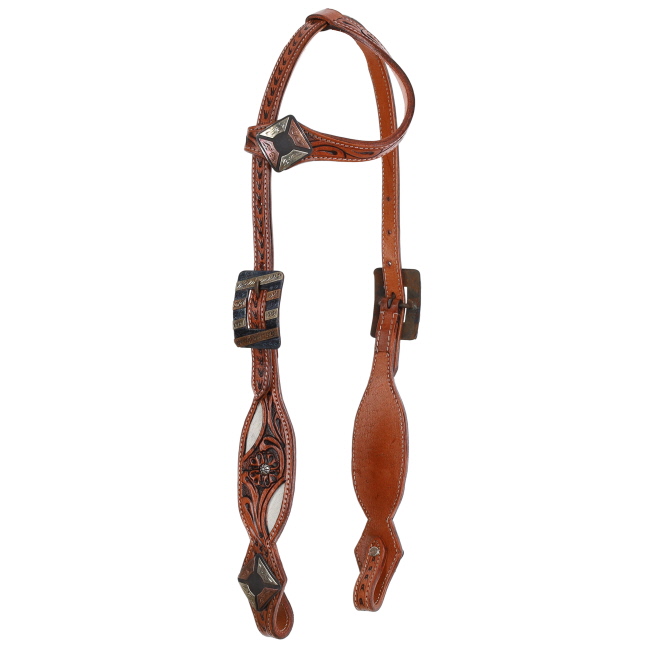 Showman Rustic Riches One Ear Headstall and Breastcollar Set #2