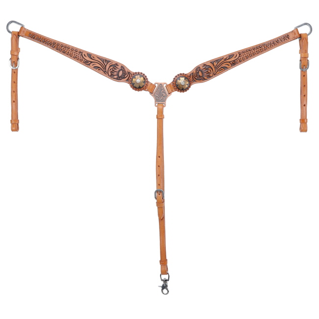 Showman Wild Daisy One Ear Headstall and Breastcollar Set #3
