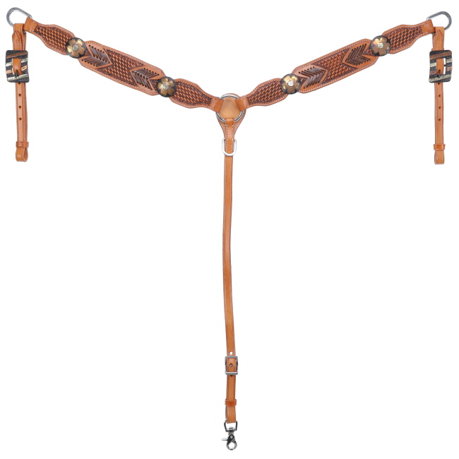 Showman Stitch & Weave Browband Headstall and Breastcollar Set #3