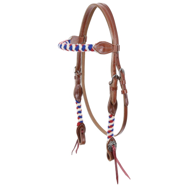 Showman Glory Mohair Browband Headstall and Breastcollar Set #2