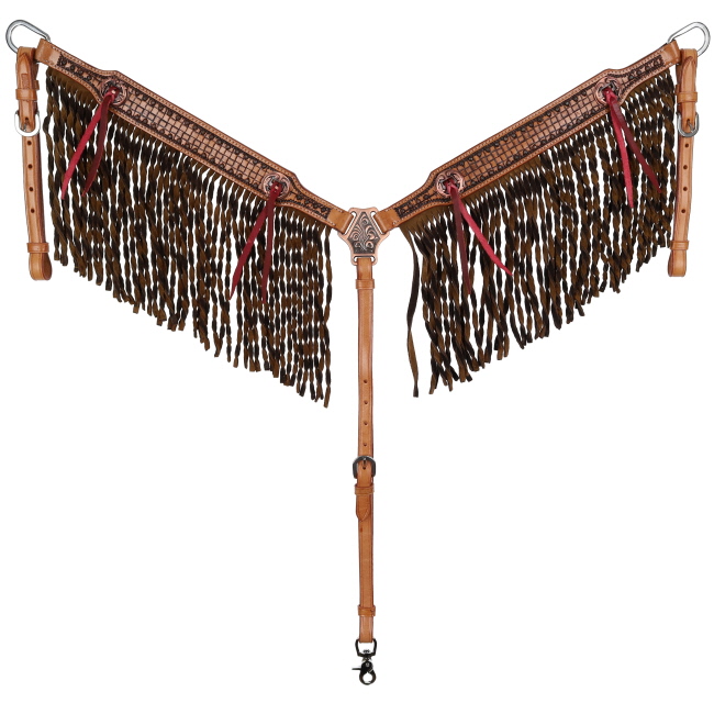 Showman Woven West Browband Headstall and Breastcollar Set #3