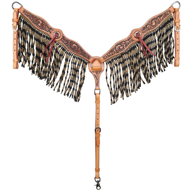 Showman Twisted Vine Browband Headstall and Breastcollar Set #3