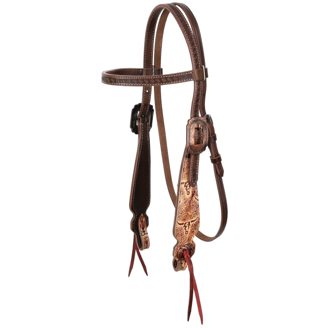 Showman Golden Horn Browband Headstall and Breastcollar Set #2