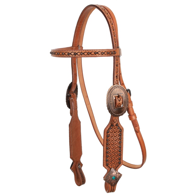 Showman Copper Creek Browband Headstall and Breastcollar Set #2