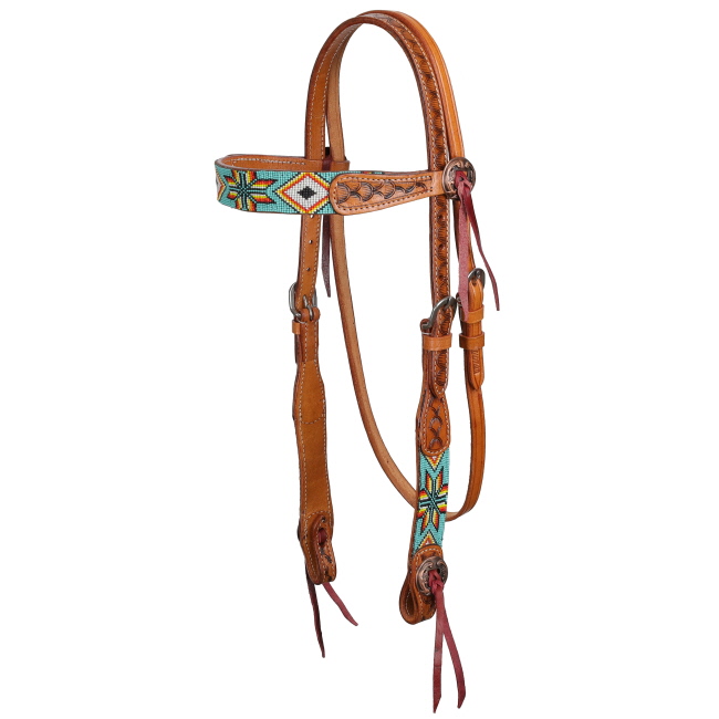 Showman Sunfire Mesa Beaded Browband Headstall and Breastcollar Set #2