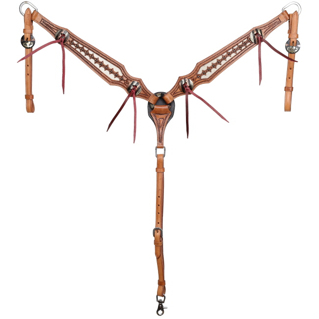 Showman Cow Camp Browband Headstall and Breastcollar Set #3