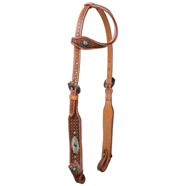 Showman Outlaw Oasis One Ear Headstall and Breastcollar Set #2