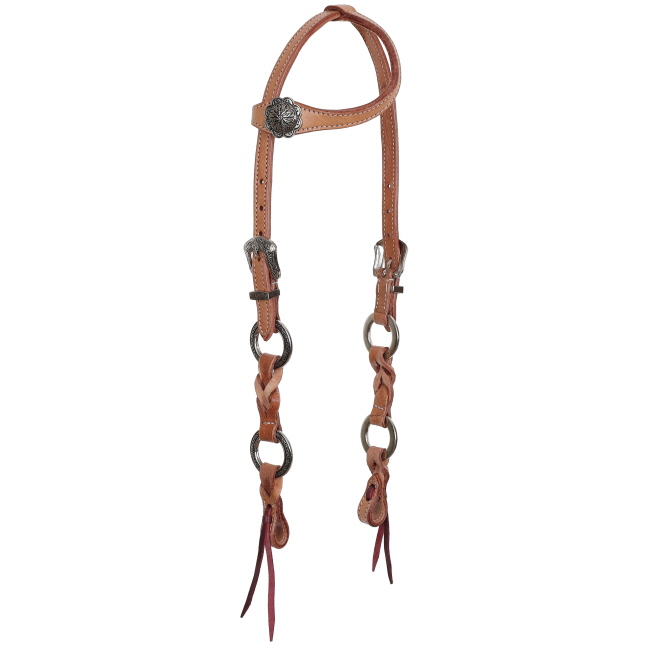 Showman Twisted Ring One Ear Headstall and Breastcollar Set #2