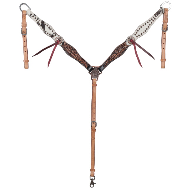 Showman Autumn Hide Browband Headstall and Breastcollar Set #3