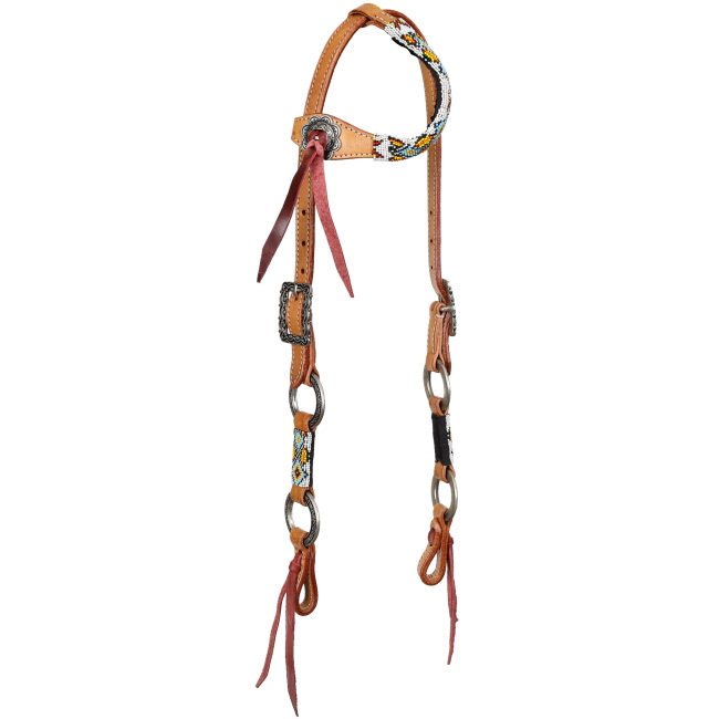 Showman Tribal Ring One Ear Headstall and Breastcollar Set #2