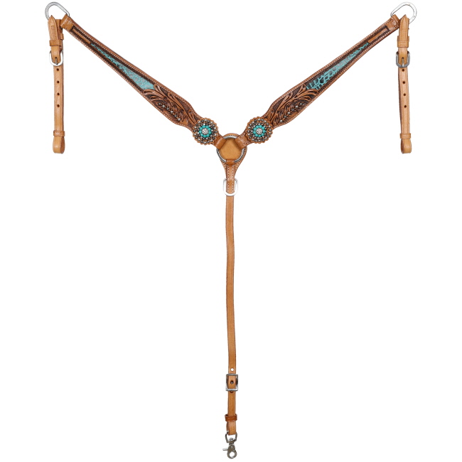 Showman Everglade Browband Headstall and Breastcollar Set #3