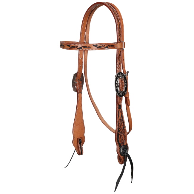 Showman Ornate Outlaw Browband Headstall and Breastcollar Set #2