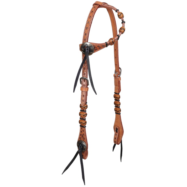Showman Braided Bandit One Ear Headstall and Breastcollar Set #2