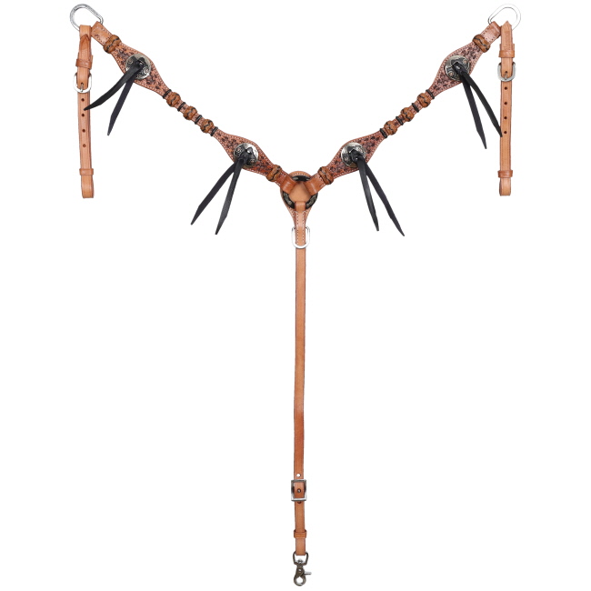 Showman Braided Bandit One Ear Headstall and Breastcollar Set #3