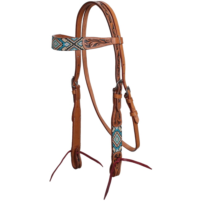 Showman Tucson Beaded Browband Headstall and Breastcollar Set #2